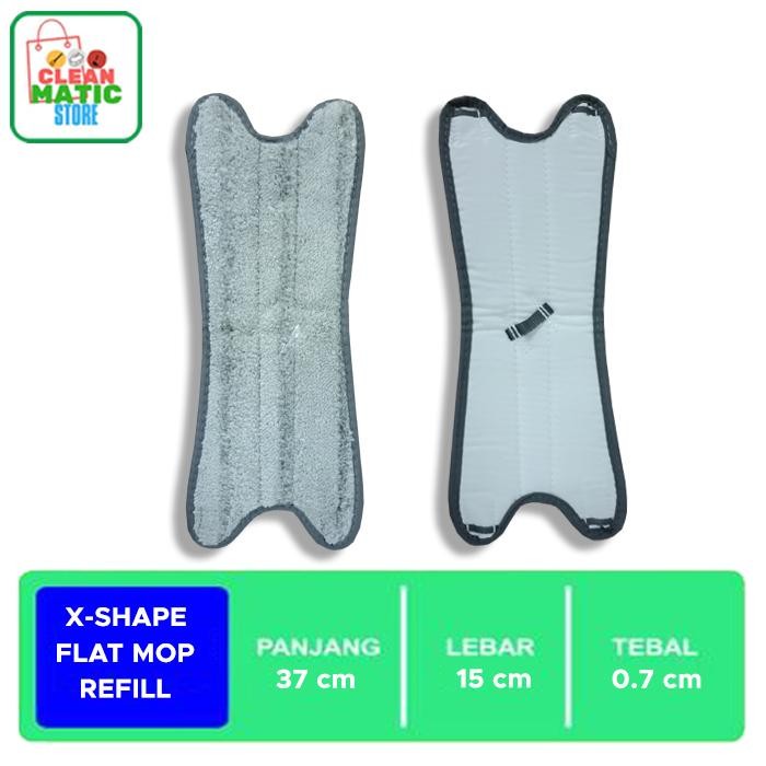 X-SHAPE FLAT MOP REFILL