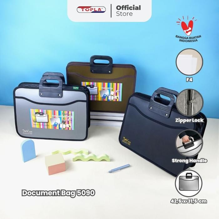 

Topla Tas Dokumen Penting Folder Document Bag 5090 Tas Dokumen Berkas Kantor 15.6 INCH Organizer