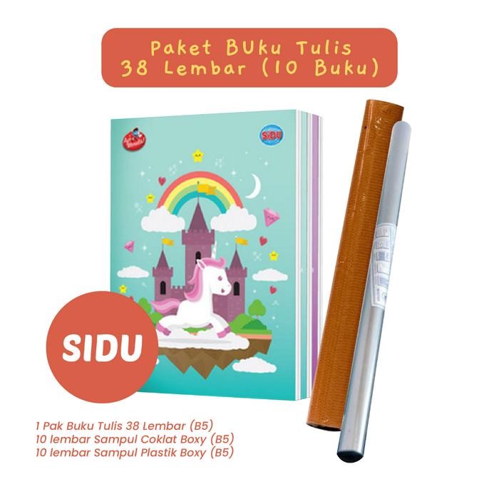 

Paket Buku Tulis 1 pack 38 Lembar Set Lengkap Sampul Plastik Coklat Sinar Dunia Vision