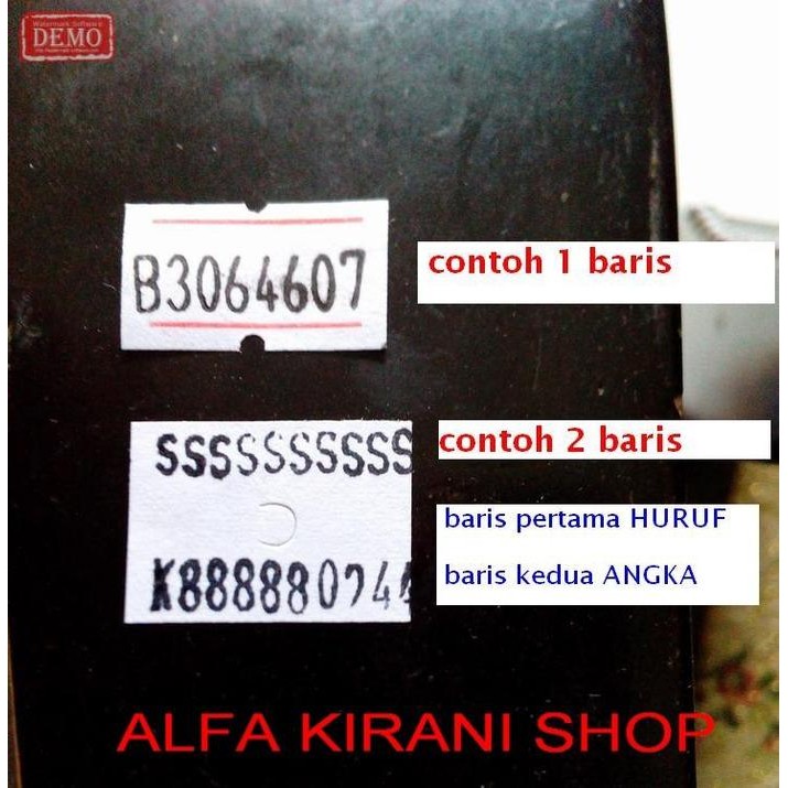 

PAKET LENGKAP ALAT LABEL HARGA 2 BARIS HURUF & ANGKA (PRICE LABELLER)