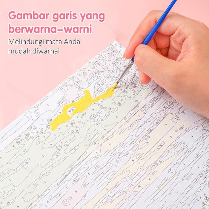 

Bevavar Paint By Number Kit Painting Kit Diy Digital Painting Kanvas Painting Aesthetic Set Lukisan