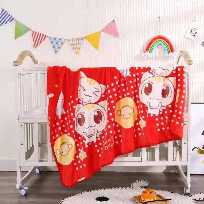 

Selimut Bayi Halus Lembut Bahan Polyester Tebal Motif Kartun Size 100*130