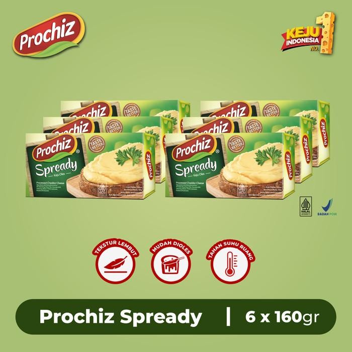 

Pilihan- Keju Prochiz Spready 160 Gr Paket 6 Pcs - Sale