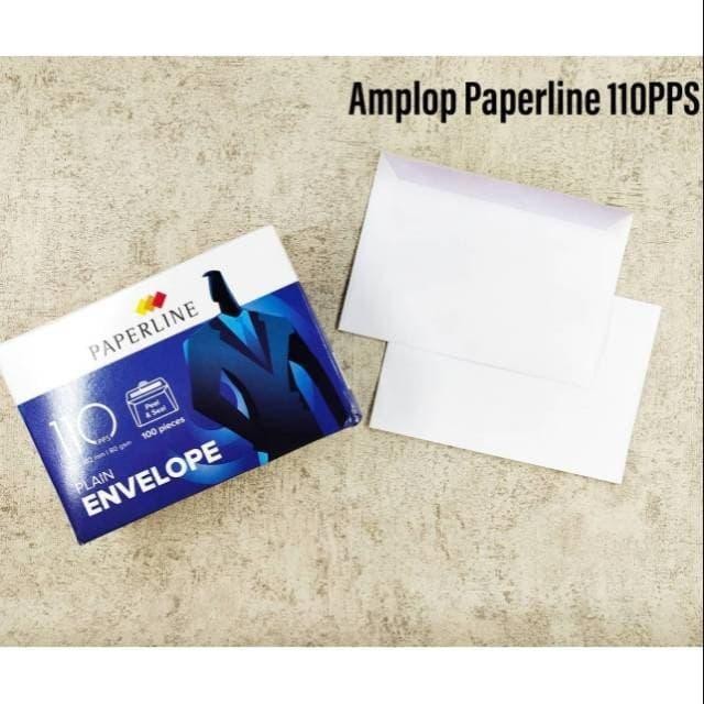 

AMPLOP PUTIH PAPERLINE BESAR POLOS 110 (100 LBR) KODE 1480