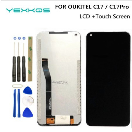 100% Original New 6.35 inch OUKITEL C17 PRO LCD Display+Touch Screen Digitizer Assembly LCD+Touch Di