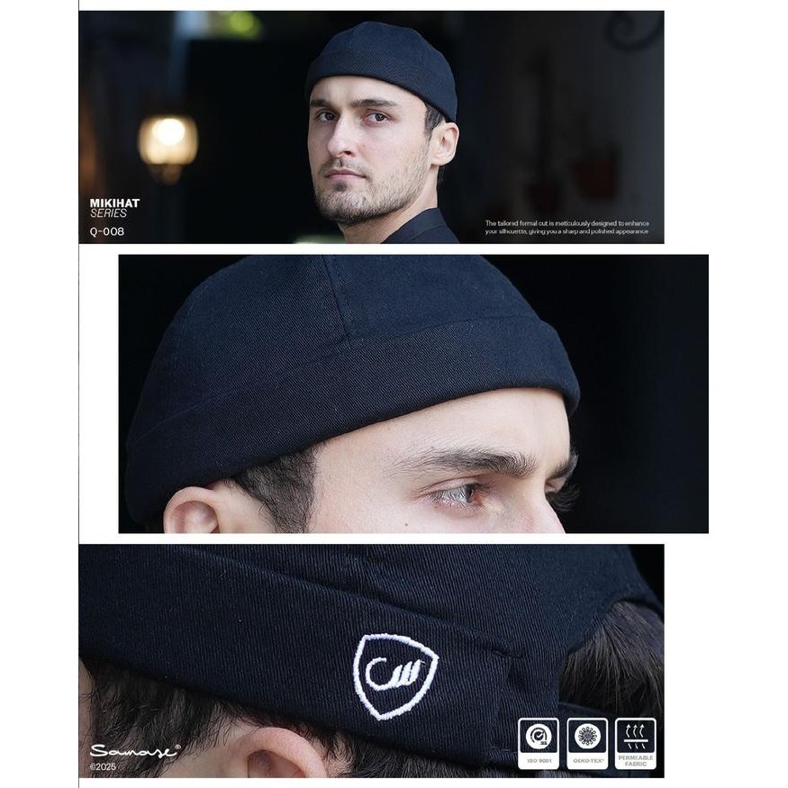 Miki Hat Samase Peci Cap Hitam Jaring