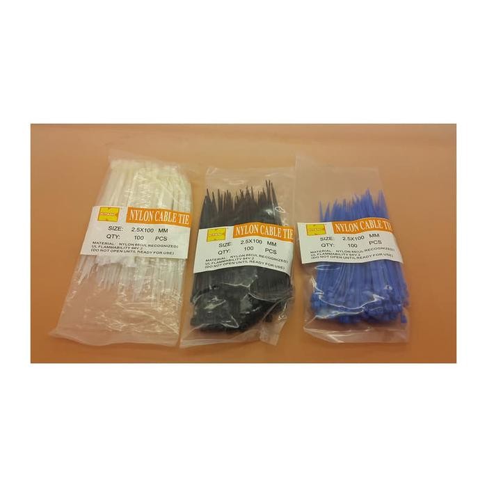 

Kabel Tis / Cable Tie Hitam 10 Cm Merk Kitani Isi 100 Pcs