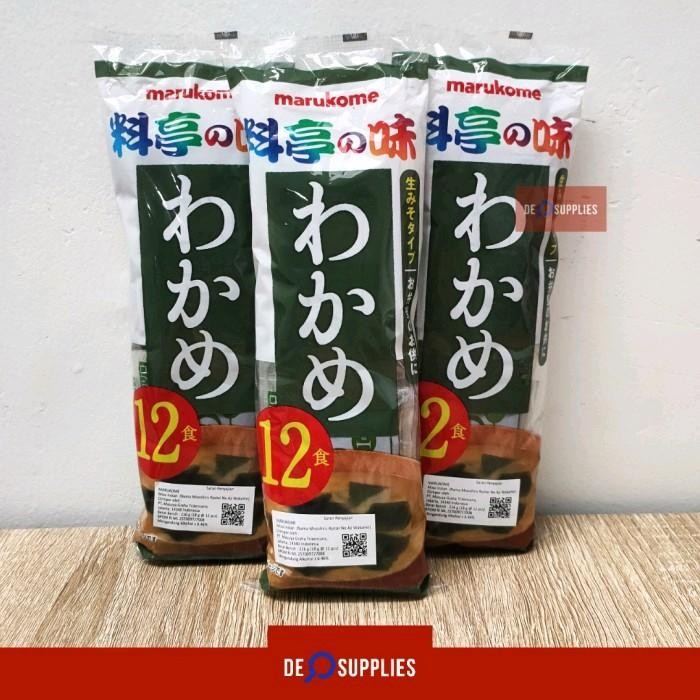 

Stok Baru Miso Instan Marukome Nama Misoshiru Ryotei Soup Wakame Seaweed 216gr