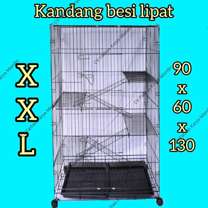 Kandang kucing kelinci tingkat 4 XXL