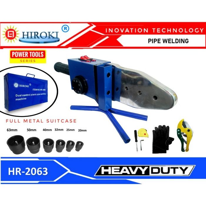 Ready HIROKI Mesin Las Pipa PVC Pemanas PIPA PP Mesin LAS Cetak Sambung PPR