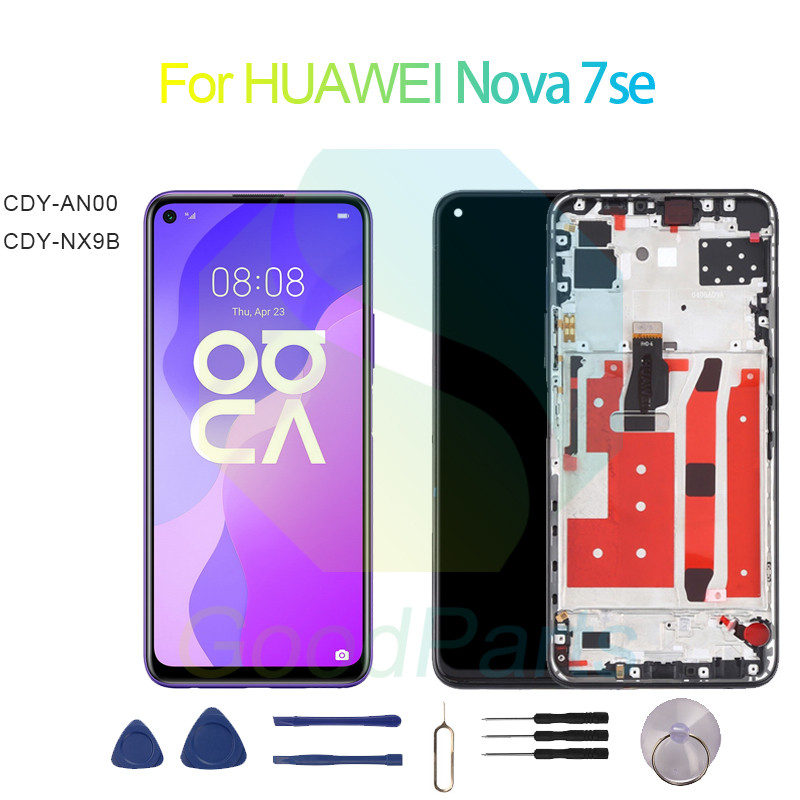 for HUAWEI Nova 7se Screen Display Replacement 2400*1080 CDY-AN00, CDY-NX9B Nova 7se LCD Touch Digit