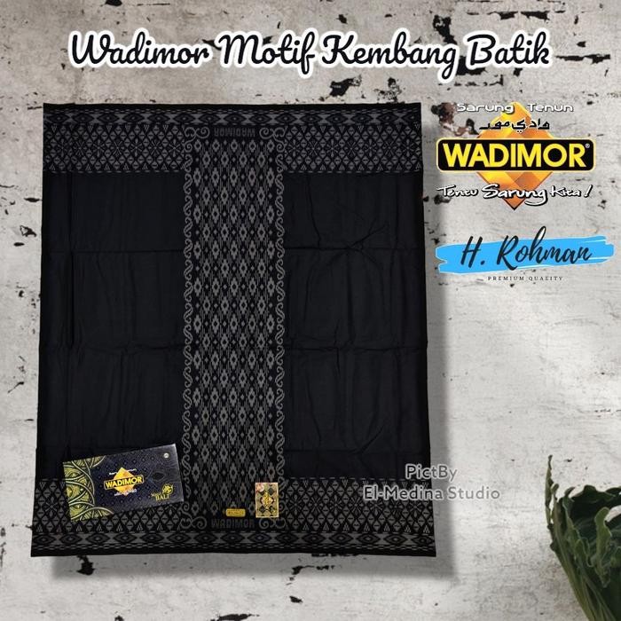 Pilihan- Terlaris Sarung Wadimor Motif Batik Hitam Kembang Sarung Laki - Laki Terbaru 2025