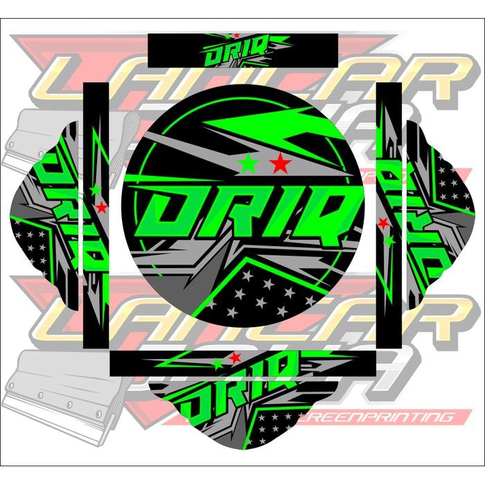 Chocolatoslatoe Stiker Sangkar Lovebird Stiker Decal Tebok Lovebird Motiv Oriq 3D Diameter 33 Cm