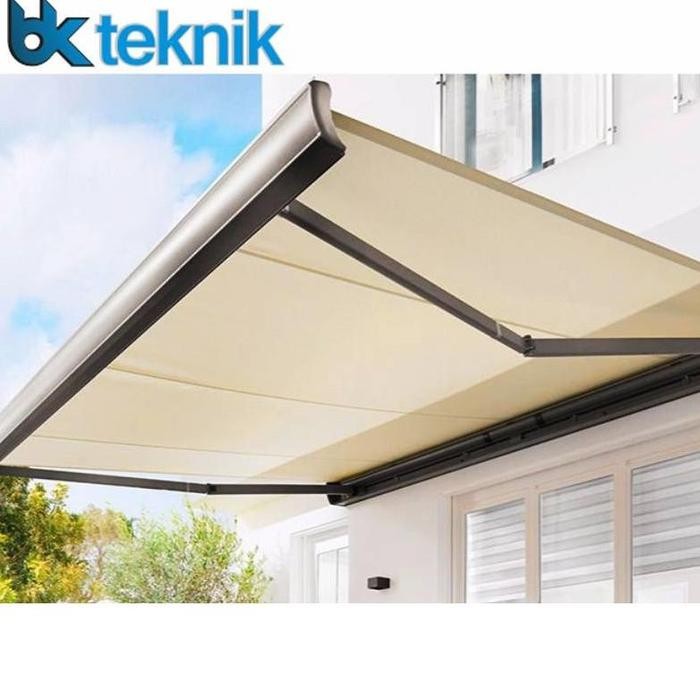 NEW NEW NEW Awning Kanopi Gulung Kanopi Kain Lipat Manual Otomatis Bahan Premium