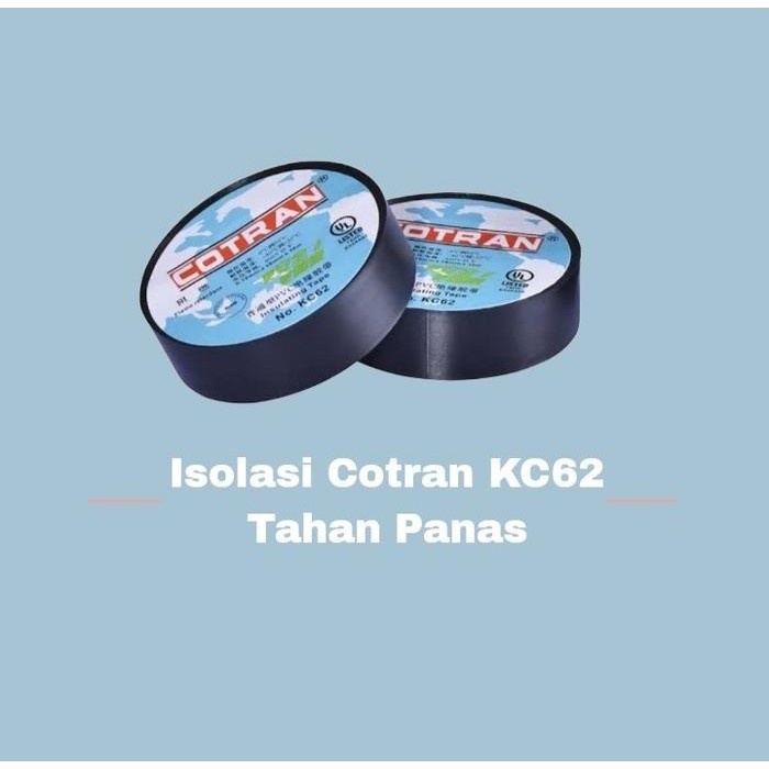 ISOLASI COTRAN KC-62 TAHAN PANAS/ISOLASI HITAM LISTRIK/ISOLASI LISTRIK