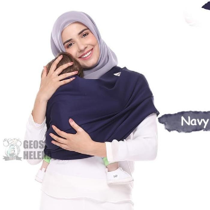 Snobby Baby - Navy.. Geos Helena Premium Best Seller/ Gendongan Kaos Milenial