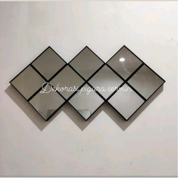Cermin Dinding Tempel, Persegi Kaca Cermin Dekorasi persegi