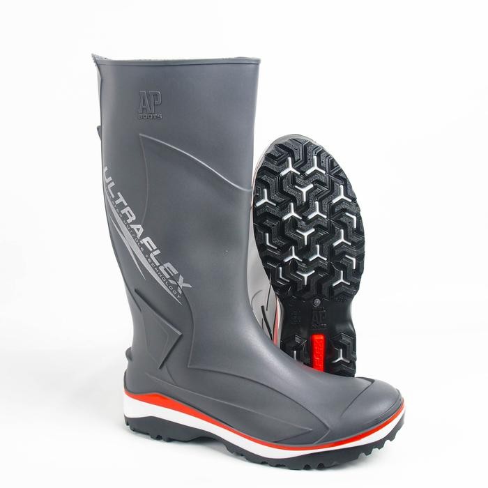 Compass - Sepatu Boot Tinggi 2018 Ultraflex Boots Abu Biru Hijau Karet Anti Slip Perkebunan Lokal