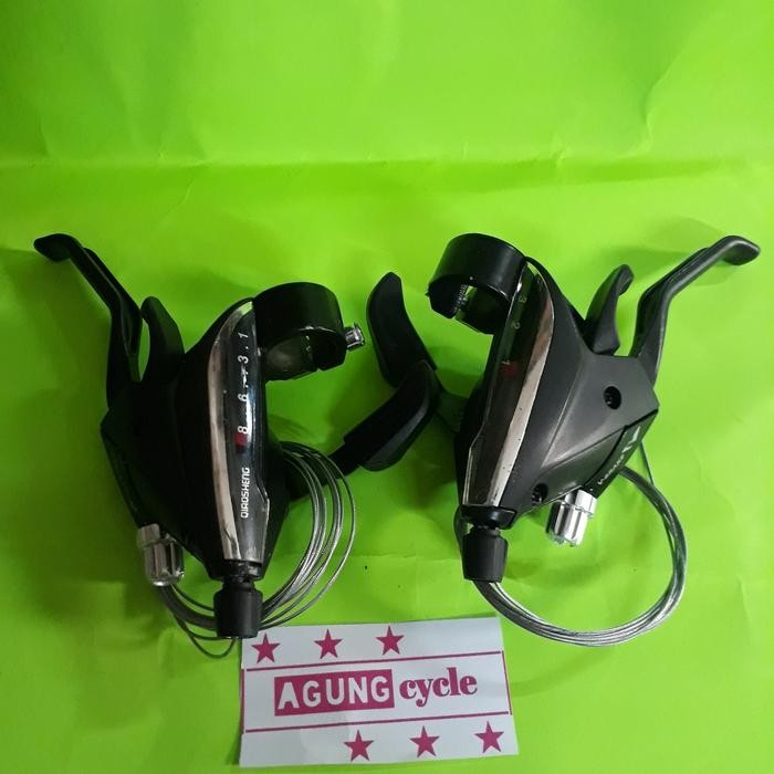 Ready BRIFTER SHIFTER SEPASANG KIRI KANAN 3 x 7 8 9 SPEED HANDLE BRAKE EF65