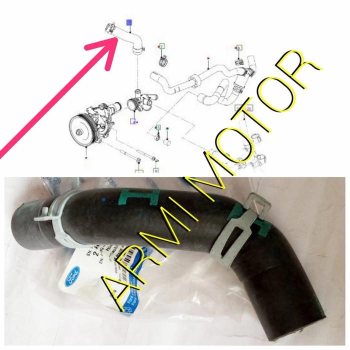 Jual Selang Water Outlet Hose By Pass Ford Ranger 3.2 Cc Original Ford