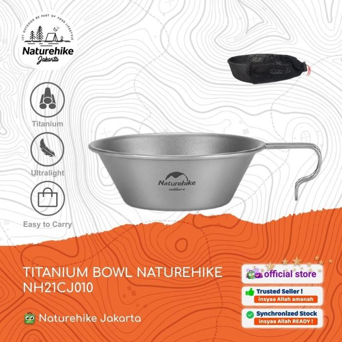 Credifox Powertec - Mangkuk / Panci / Gelas Titanium Camping Naturehike Nh21Cj010