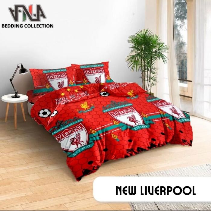 BEDCOVER SET MOTIF CLUB BOLA/Bedcover+Sprei Gambar Logo Club Bola