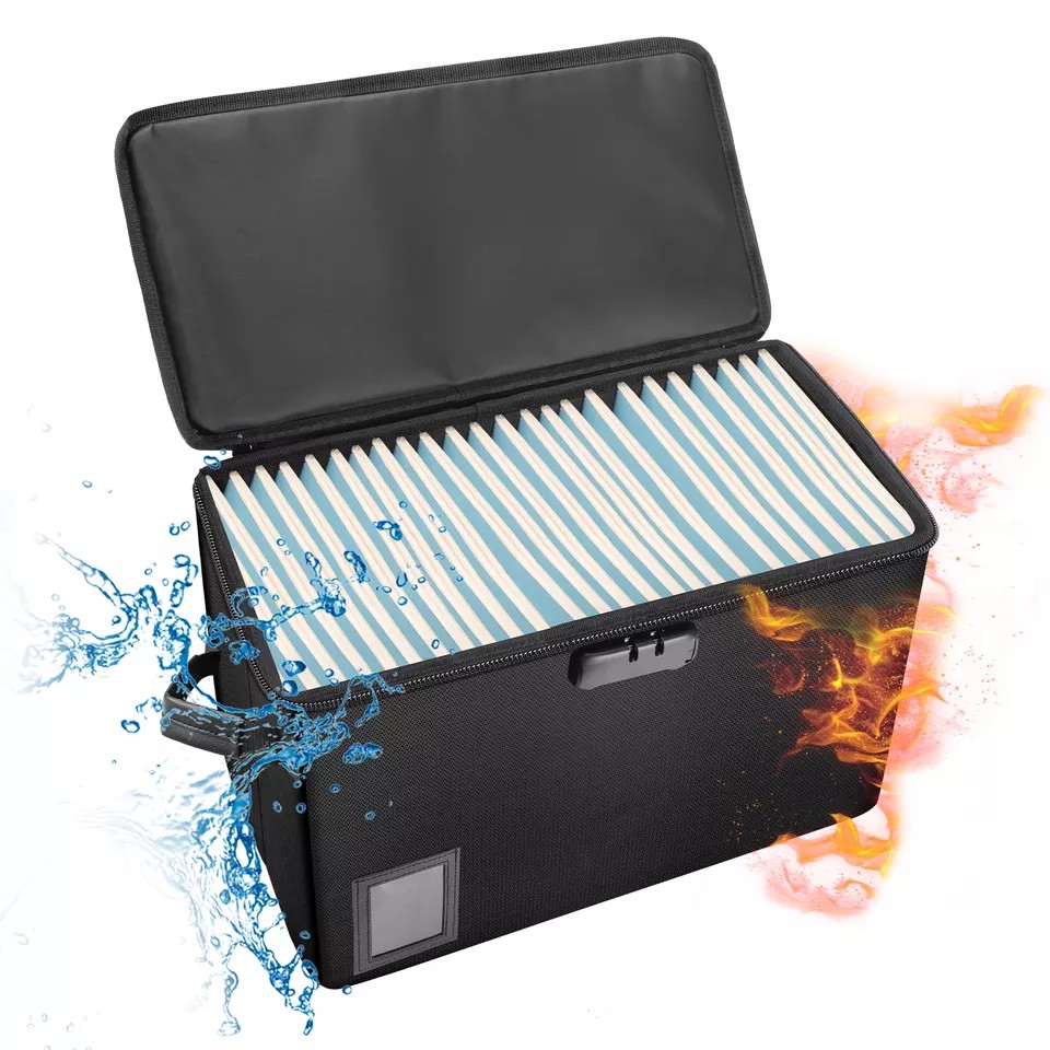 Design for Comic Book Storage Box Rigid Fireproof File Organizer Box