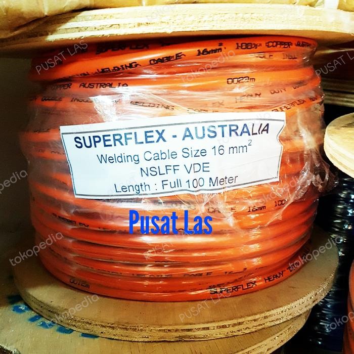 New Kabel Las Mesin Las 16mm SUPERFLEX / Welding Cable 16 mm