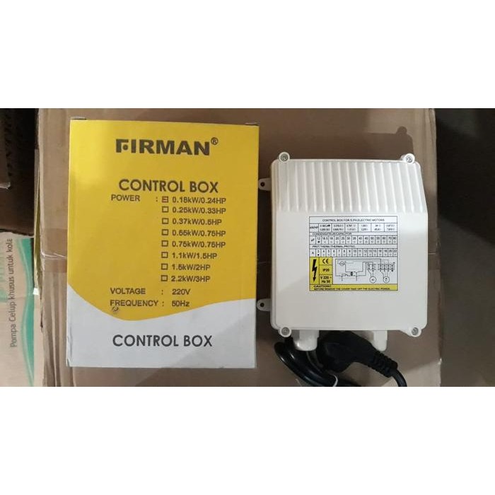 :=:=:=:=] Control box pompa submersible Firman 0,25HP / 0,18KW / 12UF