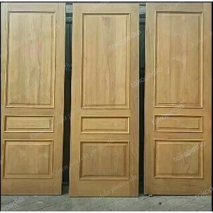 TERLARIS pesanan daun pintu dan satu set daun pintu kayu Meranti oven READY STOCK
