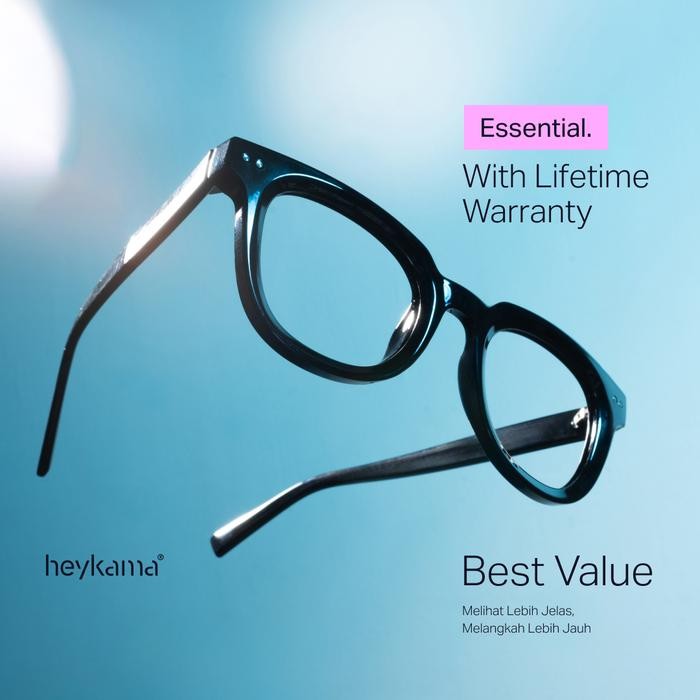 heykama - Frame Kacamata Najio - Sunyata Collection ( Square )