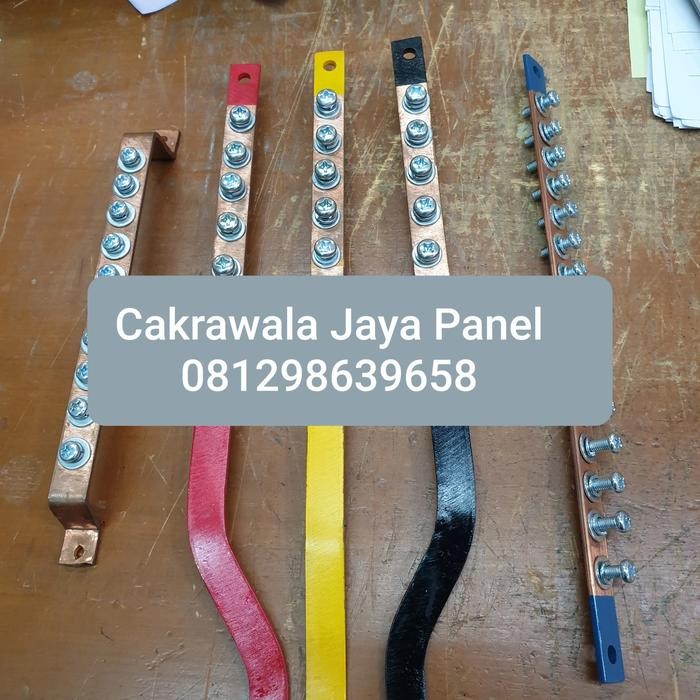 Busbar Tembaga Rst + Nol + Grounding