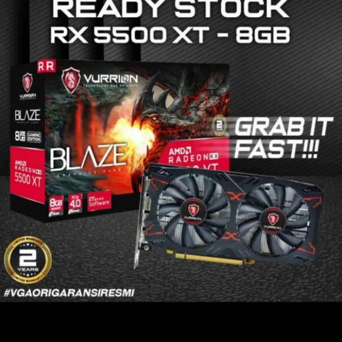 VGA VURRION RX 5500 XT 8GB GDDR6