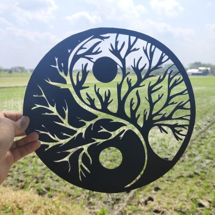Dekorasi Dinding Timbul Yin & Yang Wall Decor Yin Yang Berkualitas