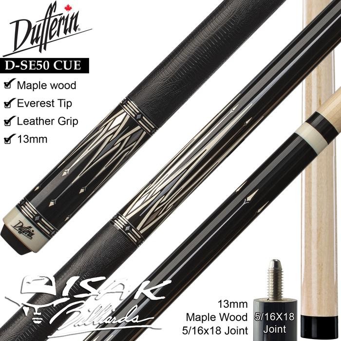 Dufferin D-SE50 Pool Cue - Canada Maple Billiard Stick Stik Duferin
