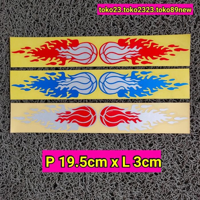 stiker motor variasi stiker cutting bola api