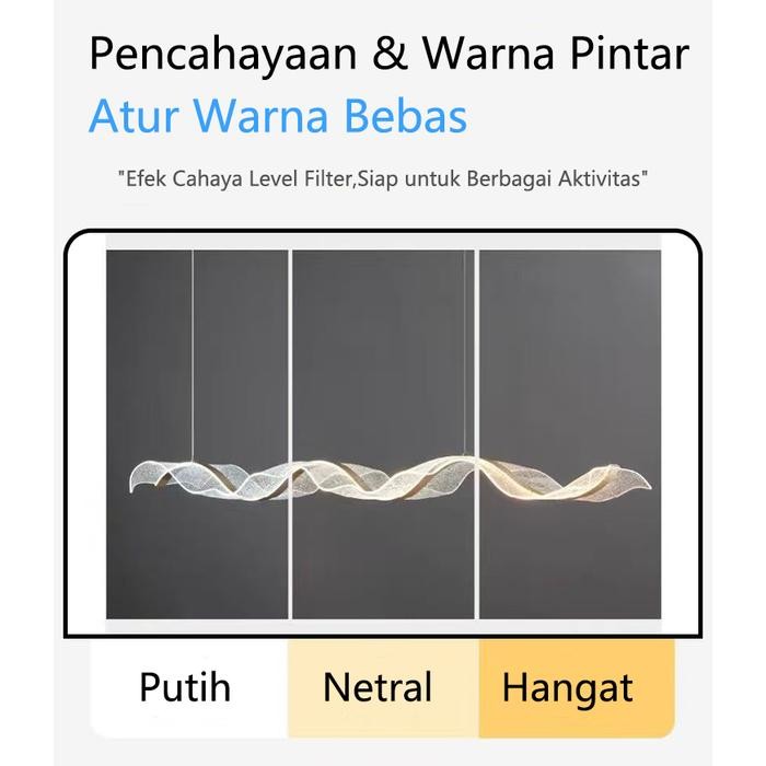 Lampu Gantung Meja Makan Dapur 120/100/80Cm Lampu Led Modernng Dapur Lampu Plafon Minimalis Dapur