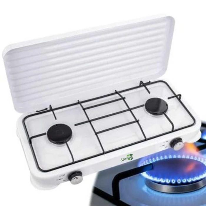 Ori STARLUX Kompor Gas Portable 2 Tungku Table Top Camping Stove - SGS-6002