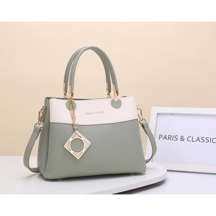 Paris Classic Tas Wanita Fashion Import Terbaru Hand Bag Top Handle Bag Sling Bag Wanita Tas Kerja