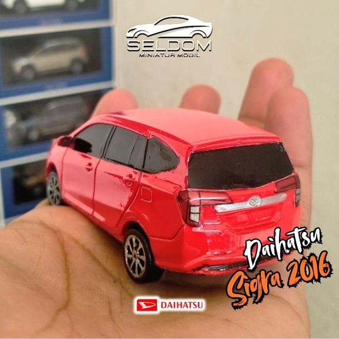velonscale Miniatur Daihatsu Sigra, Diecast Sigra, Replika Sigra Skala 1:43, Full Custom+Plat