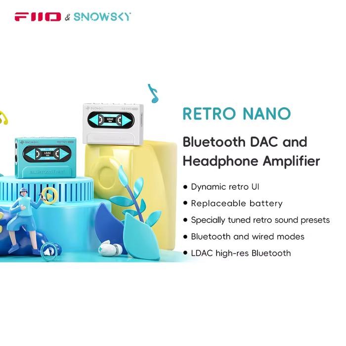 FiiO Snowsky Retro NANO Portable Wireless Dongle DAC and Headphone Amplifier