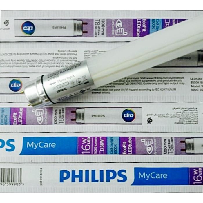 dfue- Philips Tl Ecofit Led 16W 1200Mm T8 Tl 16Watt Industri Industrial 765