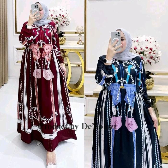 Wilona Gamis Midi Dress Rayon Viscose Wilona Maya Natasha Luna Promo 