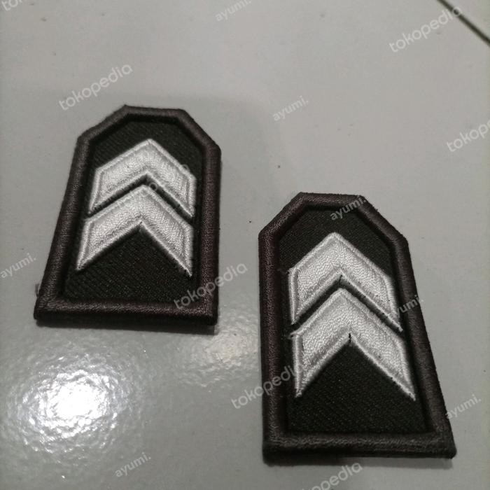 ASLI pangkat briptu timbul bordir komputer timbul pangkat Briptu READY STOCK