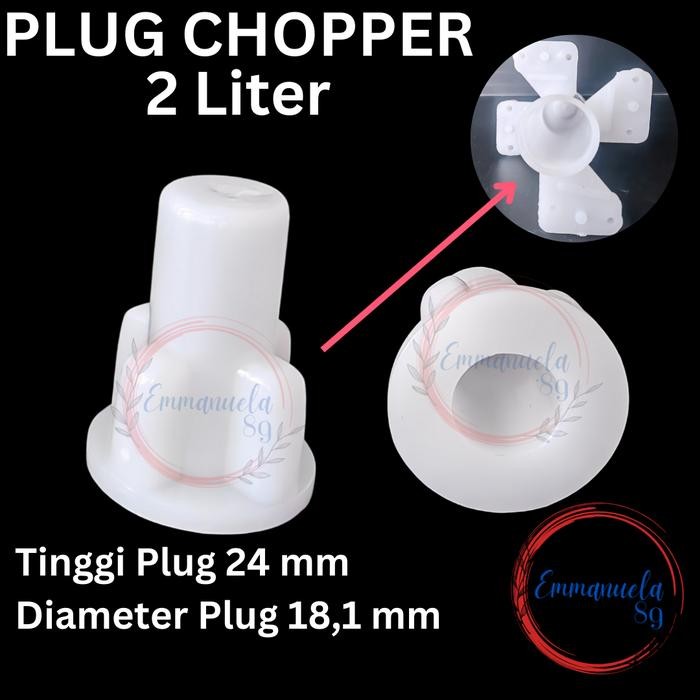 PLUG Tangkai Chopper 2 Liter Chopper Daging Chopper Mitochiba