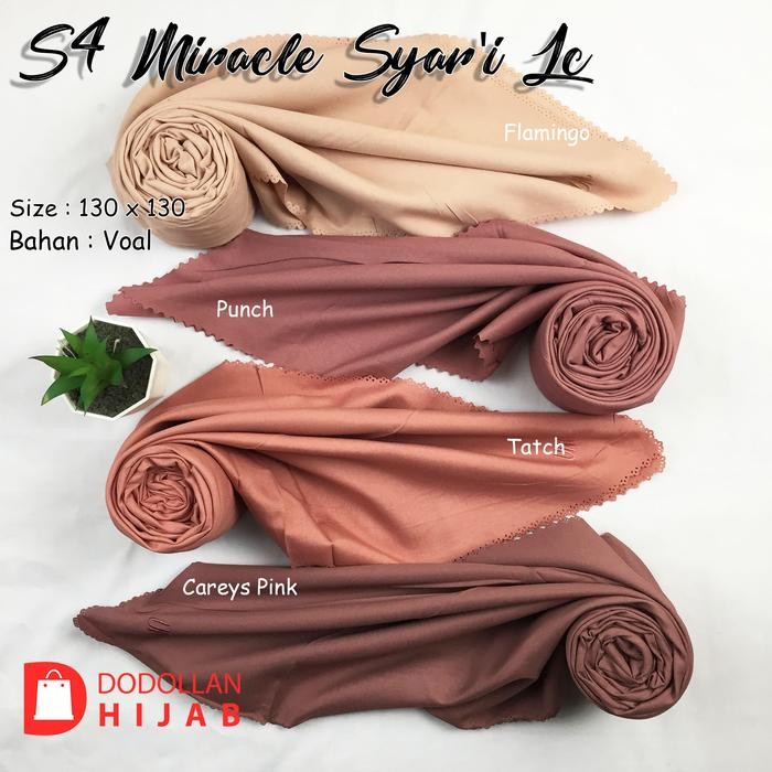 JUAL Jilbab Syari 130x130 Voal Miracle Laser Cut Umama Syar'i LC by Umama - Square, Muslim Kerudung