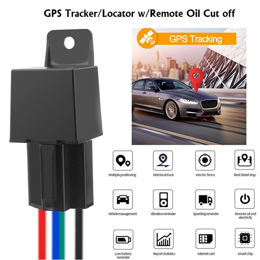 Mini GPS Relay GPS Tracker Car MiCODUS MV720 9-90V Cut Off Fuel Vehicle Tracker Vibrate Overspeed Al