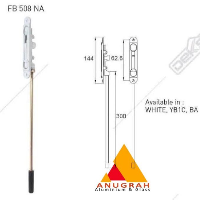 Lansungkirim- Grendel Tanam Spartan Flush Bolt Fb508 Dekson