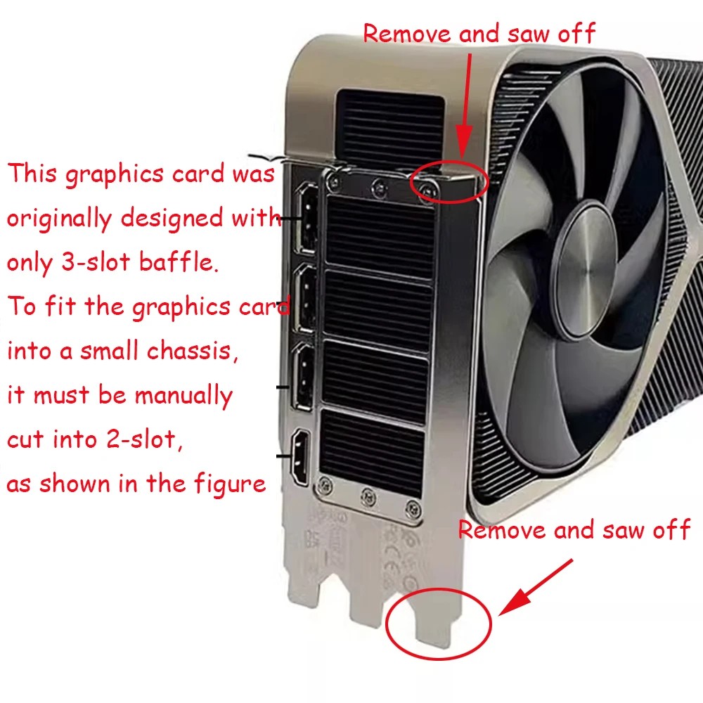 Original New For Nvidia GeForce RTX 3090, RTX3090Ti Series Graphic Card I/O Shield Back Plate BackPl