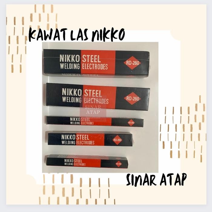 KAWAT LAS NIKKO RD 260 2.6mm 1 DUS BERAT 5KG